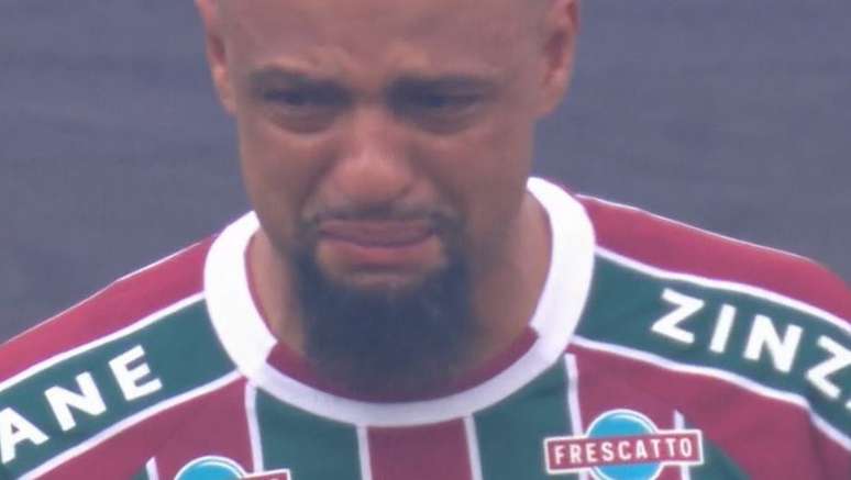 Felipe Melo se emocionou antes da decisão contra o Boca