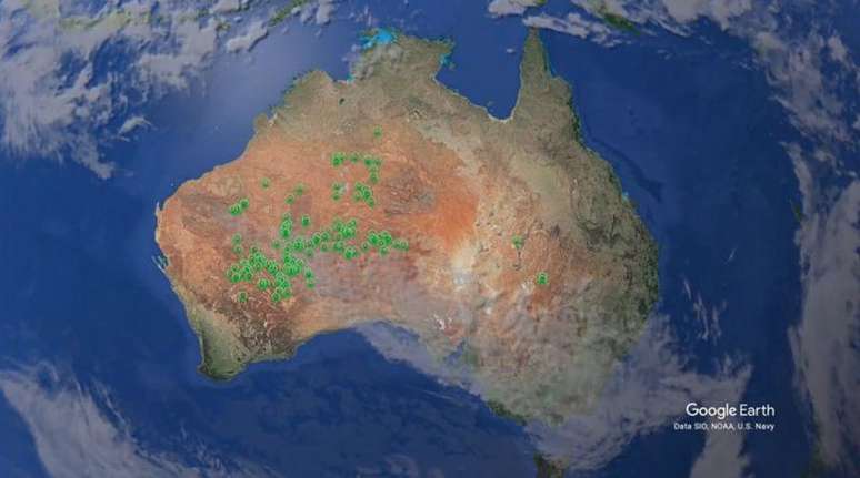 Uma das maiores concentrações de círculos de fadas foi encontrada na Austrália