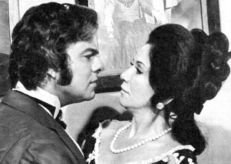 Agnaldo Rayol e Lolita, em 'Os Deuses Estão Mortos', em 1971.