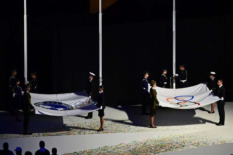 A festa dos Jogos Pan-Americanos (Photo by PABLO VERA/AFP via Getty Images)