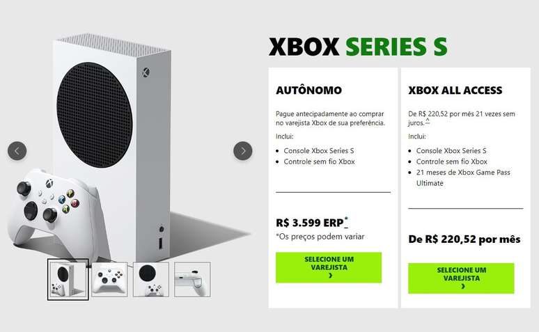 Xbox Series S aumenta quase R$ 1 mil no Brasil - Adrenaline