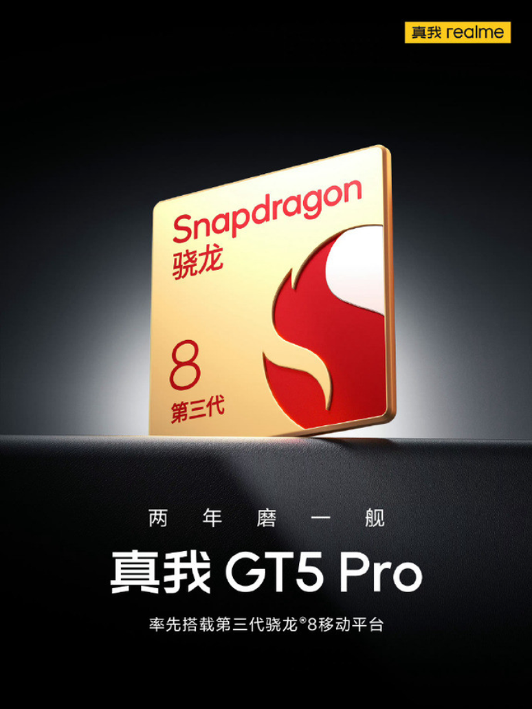 Realme GT 5 Pro is confirmed with Snapdragon 8 Gen 3 (Image: Replay/Realme) Realme GT 5 Pro is confirmed with Snapdragon 8 Gen 3 (Image: Replay/Realme)
