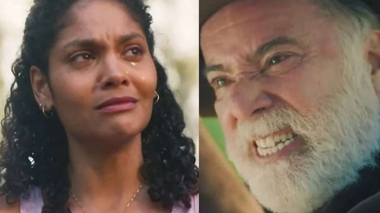 Aline e Antônio em 'Terra e Paixão' (Reprodução/TV Globo)