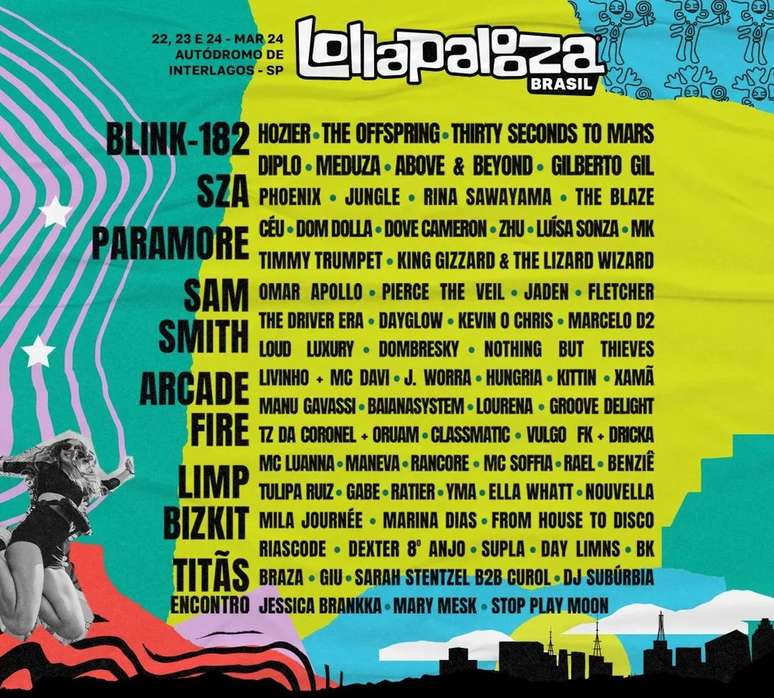 Lollapalooza Brasil divulga line-up da próxima edição do festival