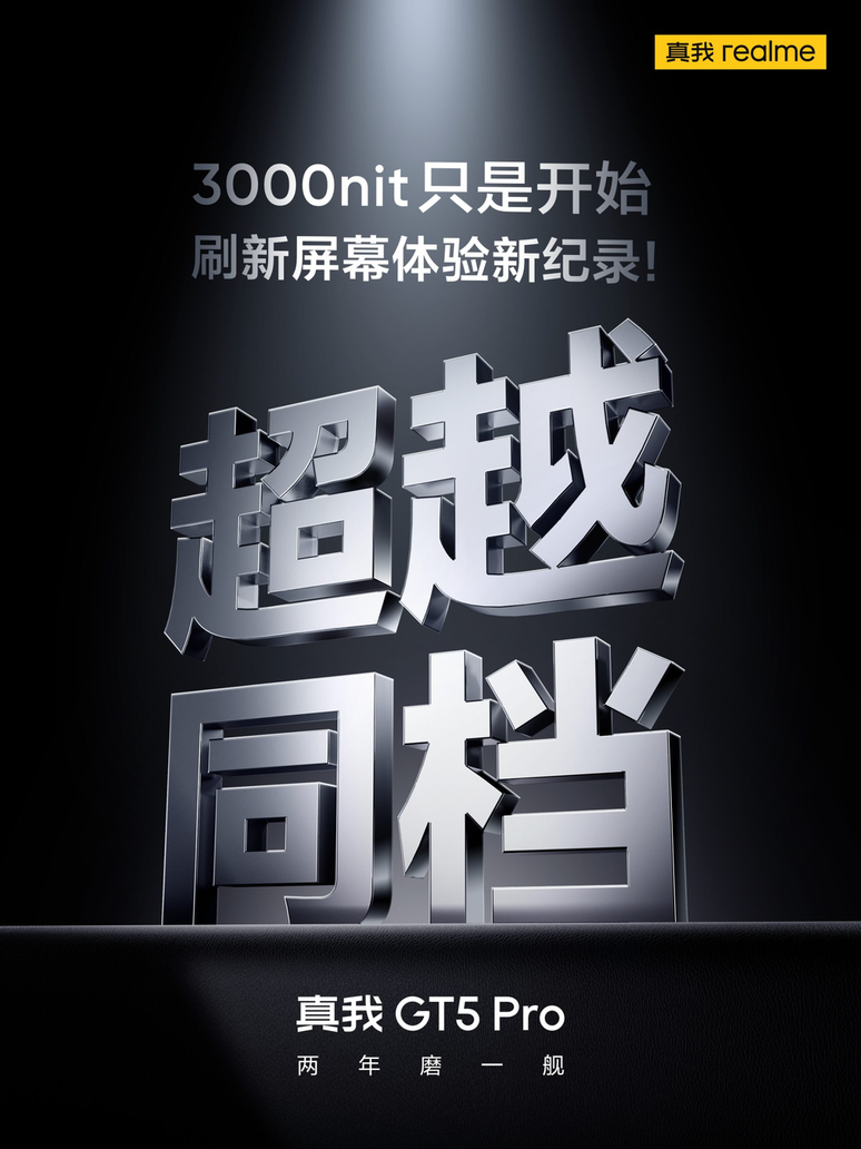 Realme GT 5 Pro is expected to have a super bright screen like Xiaomi 14 (Image: Playback/Realme) Realme GT 5 Pro is expected to have a super bright screen like Xiaomi 14 (Image: Playback/Realme)