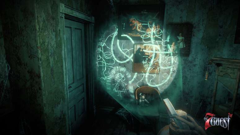 A lanterna mágica guia o jogador pela mansão