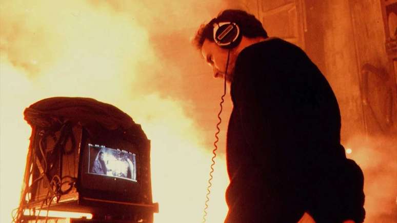 David Fincher in Alien 3. David Fincher in Alien 3.