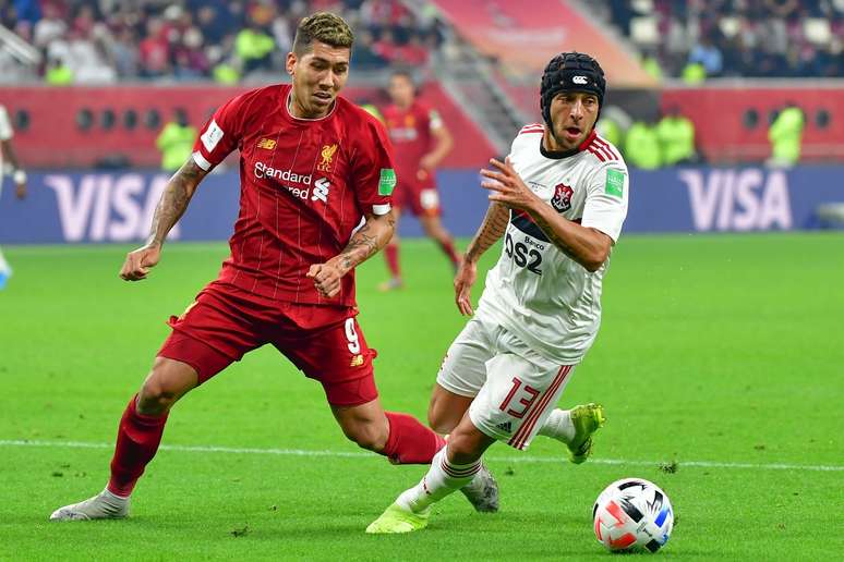 Firmino e Rafinha, hoje no São Paulo, no Mundial de 2019 (Photo by GIUSEPPE CACACE/AFP via Getty Images)