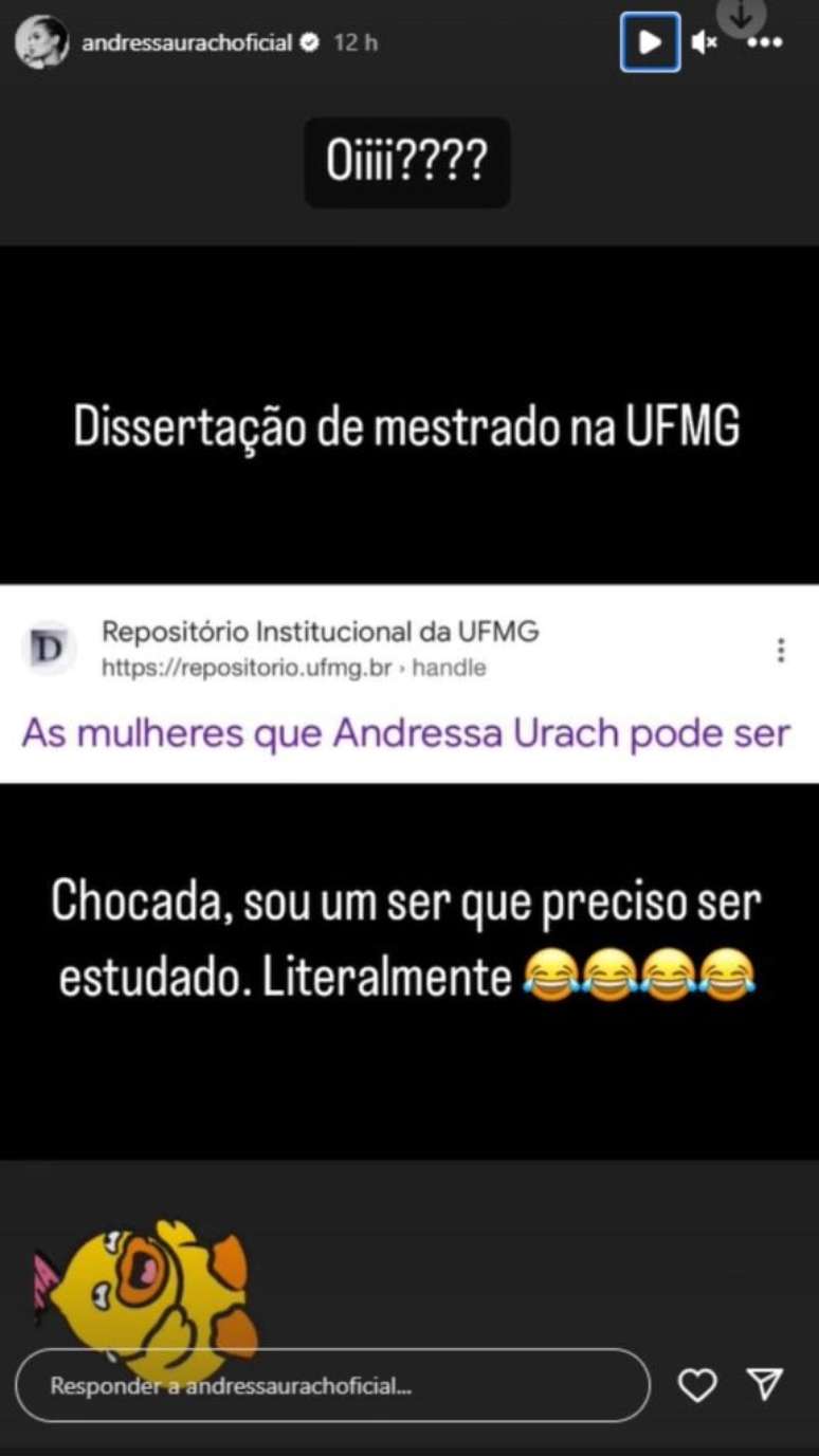 Andressa Urach Discovers She’s the Topic of Her Master’s Thesis: ‘Shocked’