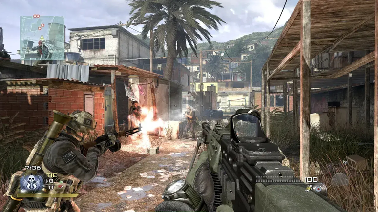 Jogadores lotaram os servidores dos Call of Duty de Xbox 360 para disputar partidas em mapas clássicos como a Favela no Rio de Janeiro