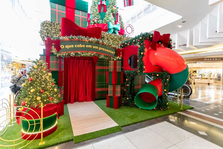 Decora&ccedil;&atilde;o natalina interativa do Bourbon Shopping