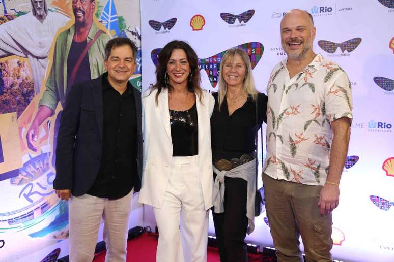 Carlos Saldanha, Joana Mariani, Priscilla Ann Goslin e Diogo Down no Festival de Cinema do Rio de Janeiro 