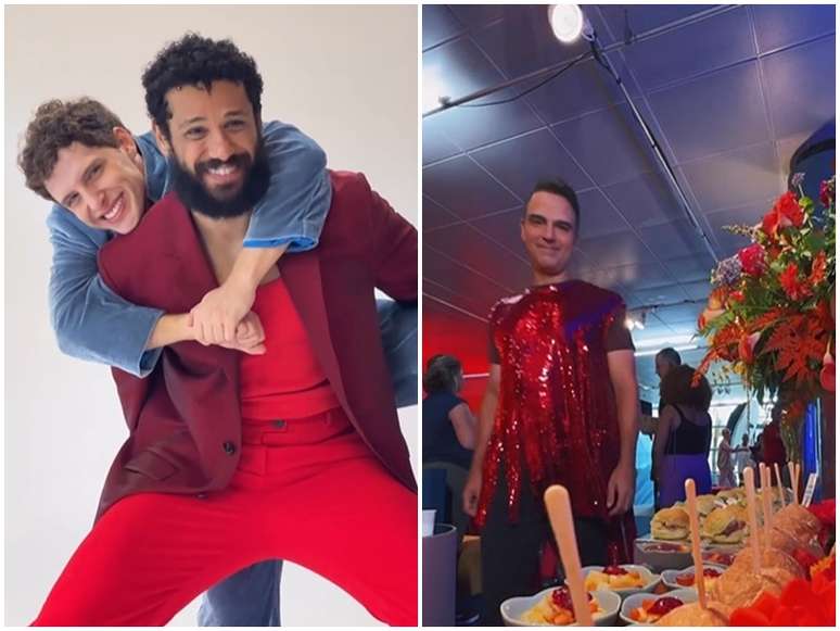 O insepar&aacute;veis Diego Martins e Amaury Lorenzo, e Tadeu Schmidt: muita descontra&ccedil;&atilde;o nos bastidores da Globo