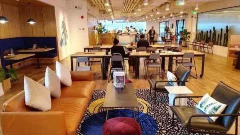 Escritório da WeWork em Xangai, na China