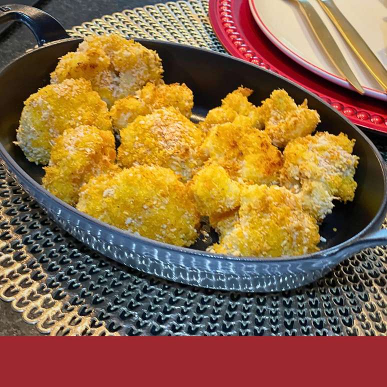 Breaded cauliflower without frying, crunchiness with fewer calories