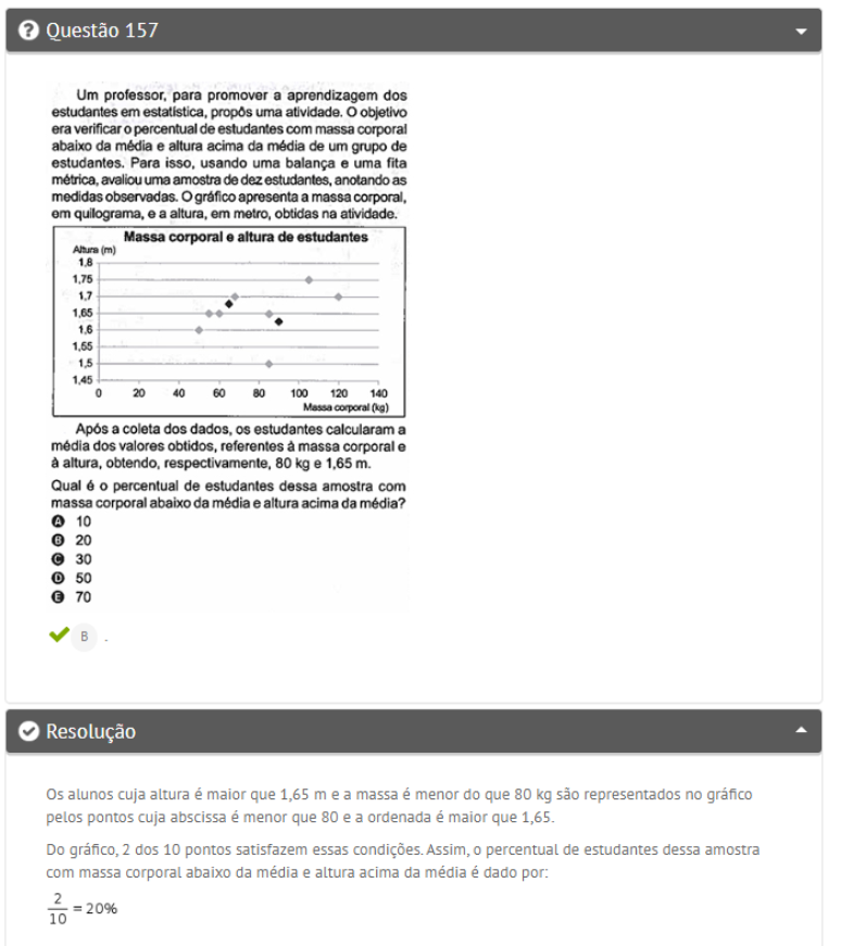 Modelo das Questões de Matemática do ENEM 