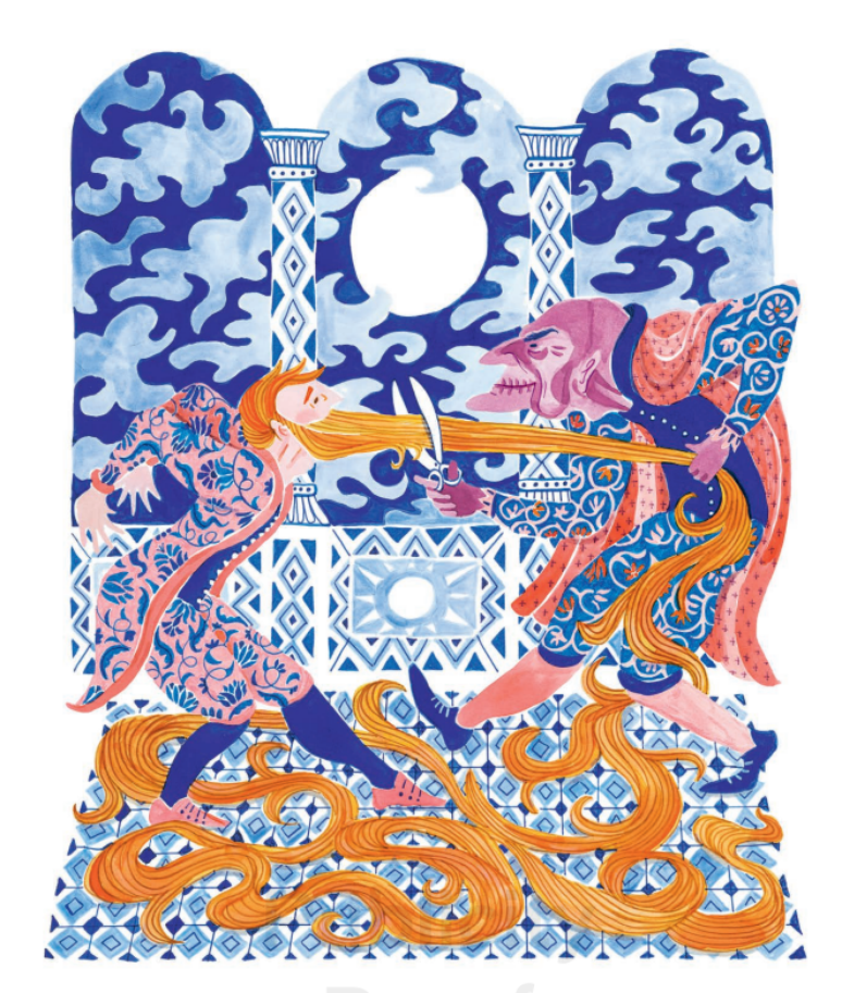 O pr&iacute;ncipe Rapunzel e sua longa barba.