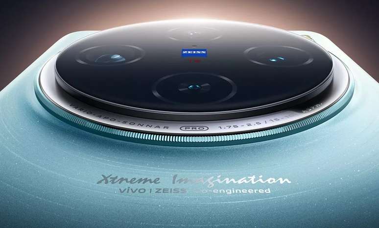 As lentes padr&atilde;o Zeiss do Vivo X100 Pro.