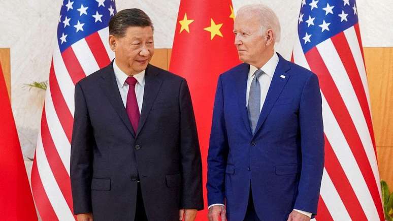 Os presidentes Xi Jinping e Joe Biden se encontraram pela última vez na cúpula do G20 em novembro de 2022