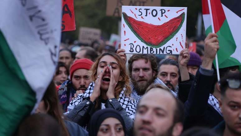 Protestos por um cessar-fogo em Gaza já foram realizados em diversas cidades