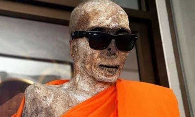 Body of a Japanese monk subjected to the self-mummification process. (Source: Egypt Today) Body of a Japanese monk subjected to the self-mummification process. (Source: Egypt Today)