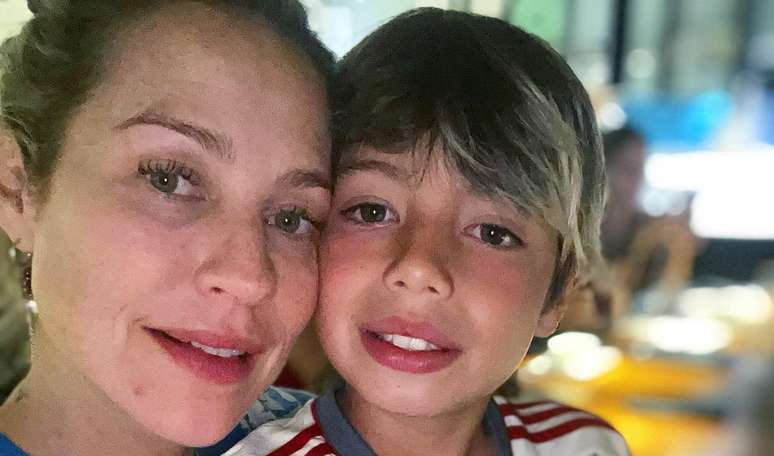 Luana Piovani e seu filho, Dom, de 12 anos