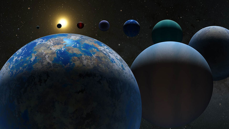 Alguns exoplanetas parecem perder suas atmosferas, o que faz com que "encolham"(Imagem: Reprodução/NASA/JPL-Caltech)