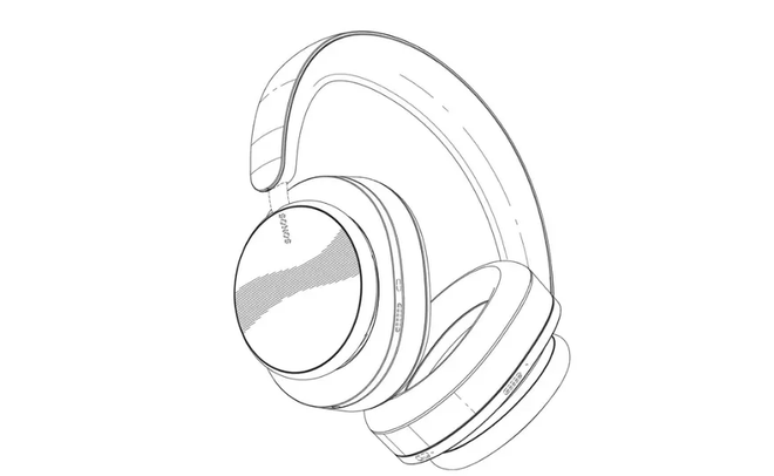 Patents have already teased a possible headphone design that Sonos would be working on (Image: Sonos/German Patent and Trademark Office)