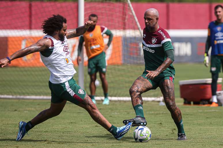 Fluminense treina nesta manhã no CT Carlos Castilho. FOTO: MARCELO GONÇALVES / FLUMINENSE F.C.