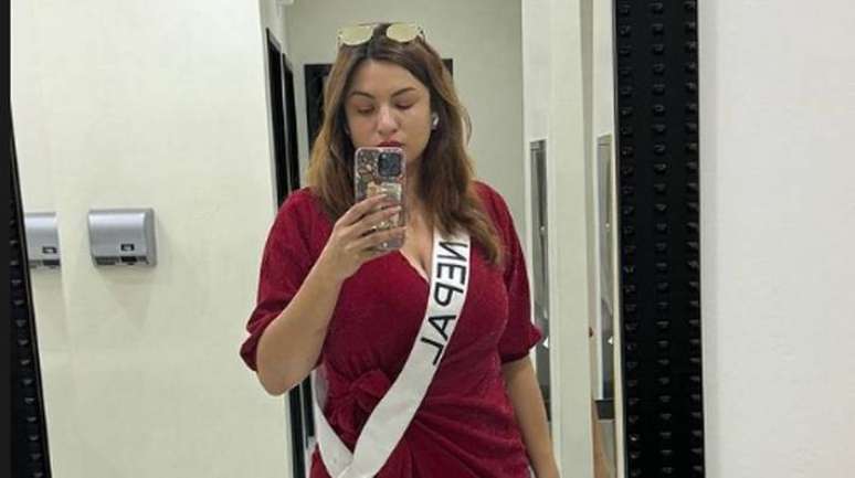 Jane Garrett, do Nepal, é candidata ao Miss Universo 2023