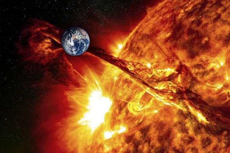 Alguns cientistas acreditam que as explosões solares também podem causar desastres naturais na Terra.