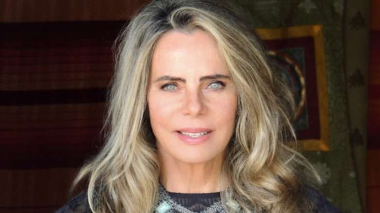 Bruna Lombardi speaks after the home robbery in Sao Paulo