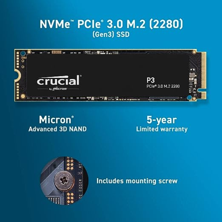 SSD Crucial P3 NVMe