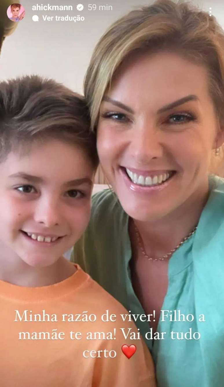 Al&ecirc;zinho e Ana Hickann (Reprodu&ccedil;&atilde;o/Instagram)
