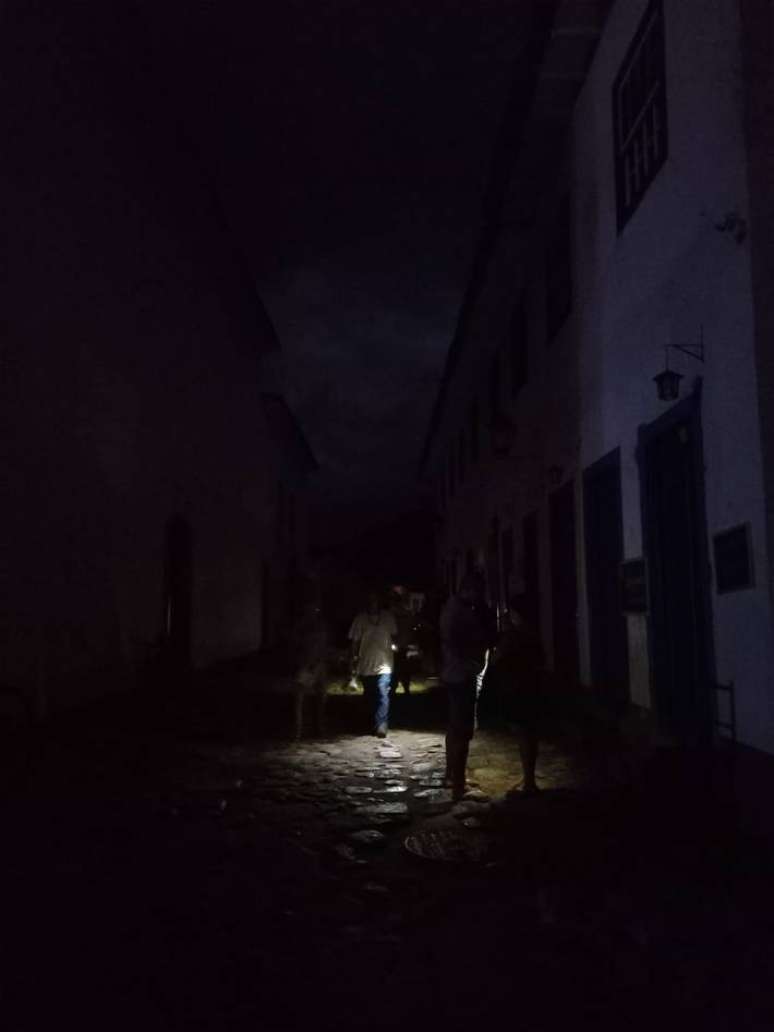 Centro Hist&oacute;rico de Paraty na noite desta quinta-feira, durante a Flip