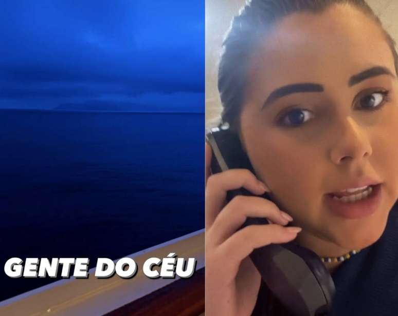 The influencer hears screams while recording stories on a cruise and helps save shipwrecked people in Rio;  understand