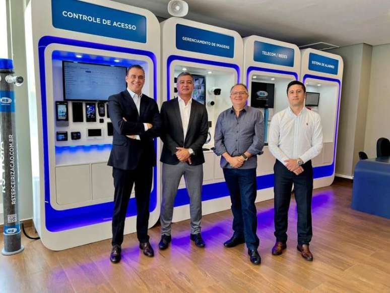 Alexandre Modesto, Franco, Jos&eacute; Ant&ocirc;nio Caetano e Renan, gestores &agrave; frente da nova fase da RS Servi&ccedil;os