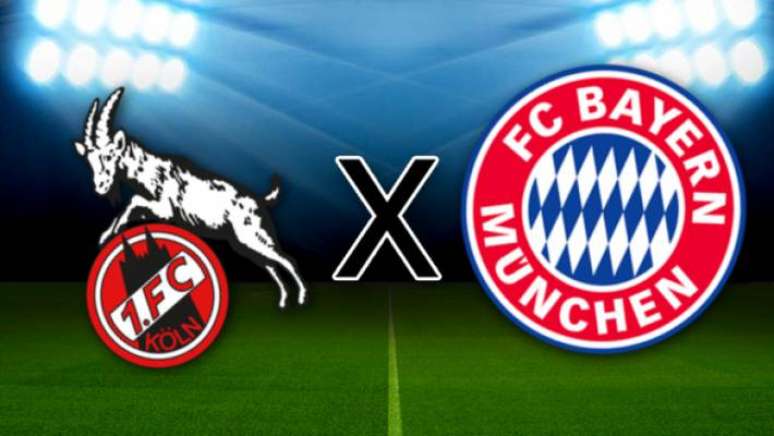 Colônia e Bayern de Munique se enfrentam pelo Campeonato Alemão.