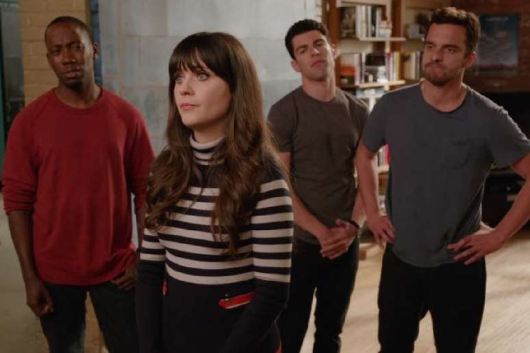 A convivência entre os quatro colegas de apartamento, em ‘New Girl’, é recheada de humor e amizade 