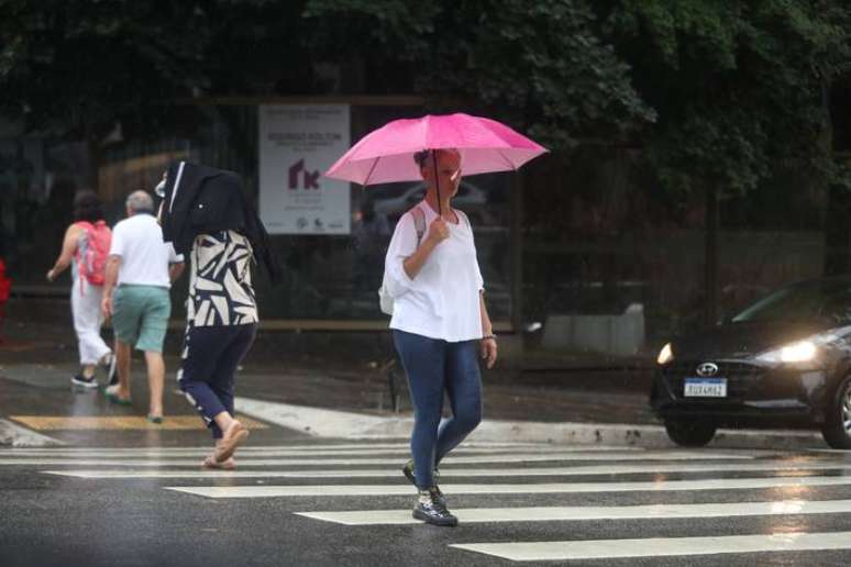 Registro da chuva que caiu em São Paulo no dia 19 de novembro.