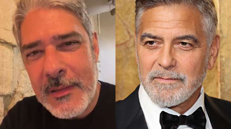 William Bonner encontra George Clooney em bar de hotel