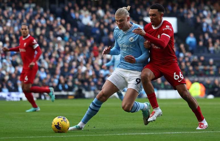 Haaland quebra mais um recorde na Premier League, mas clássico entre  Manchester City e Arsenal termina só no empate