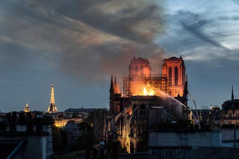 Notre Dame em chamas. (Fonte: Veronique de Viguerie/Getty Images)