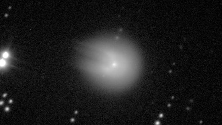 Comet 12P became known as the Devil's Comet due to the shape of its coma, which some say resembles horns (Image: Reproduction/Comet Hunters/Students at St Mary's Primary School, Bridgend) Comet 12P became known as the Devil's Comet due to the shape of its coma, which some say resembles horns (Image: Reproduction/Comet Hunters/Students at St Mary's Primary School, Bridgend)
