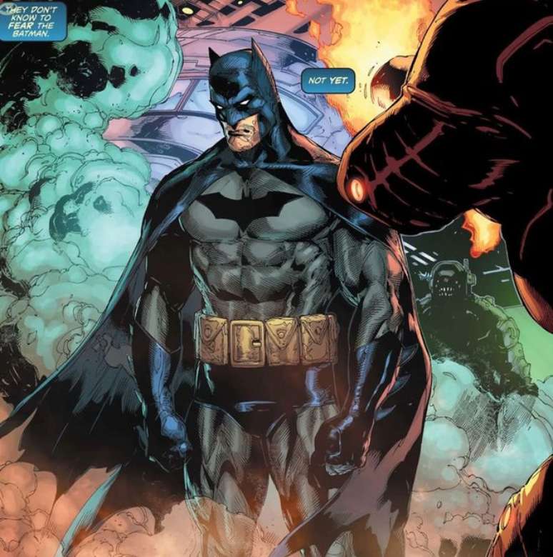 “They don't know how to fear Batman.  Just for now” (Image: Reproduction/DC Comics)