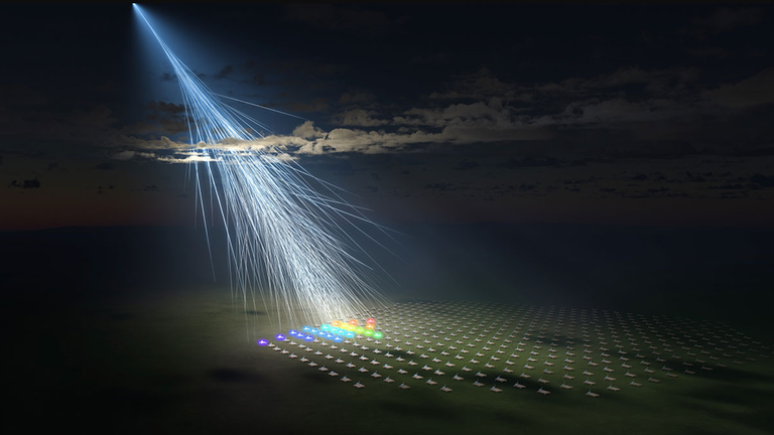 The cosmic ray in which the particle was identified had astonishing energy (Image: Reproduction/OSAKA METROPOLITAN UNIVERSITY/KYOTO UNI) The cosmic ray in which the particle was identified had astonishing energy (Image: Reproduction/OSAKA METROPOLITAN UNIVERSITY/KYOTO UNI)