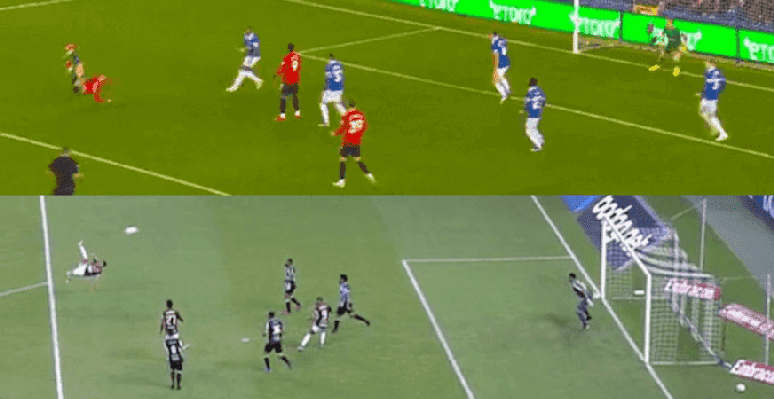 Veja a compara&ccedil;&atilde;o dos gols de Garnacho e de Arrascaeta &ndash;&nbsp; Reprodu&ccedil;&atilde;o de v&iacute;deo ESPN/ YouTube