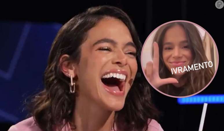 Bruna Marquezine voltou a gargalhar por causa do seu meme 'livramento'.