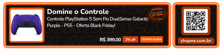 Domine o Controle: Controle PlayStation 5 Sem Fio DualSense Galactic Purple - PS5 - Oferta Black Friday!