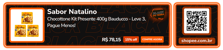 Sabor Natalino: Chocottone Kit Presente 400g Bauducco - Leve 3, Pague Menos!